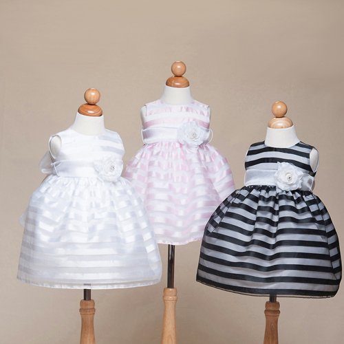 black and white striped dresses